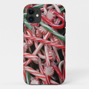 Candy Canes und Pfefferminz Weihnachtsfeiertag iPhone 11 Hülle