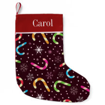 Candy Canes und Snowflakes individuelle Name