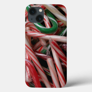 Candy Canes Weihnachtsfeiertag Weiß Grün und Rot Case-Mate iPhone Hülle