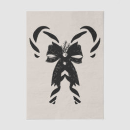 Candy Canes with Pine Needles & Bow Seidenpapier