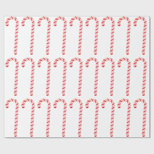 Candy Canes Wrapping Paper Geschenkpapier