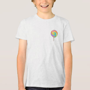 Candy Capybara – Süßes Lollipop-Kinder-Shirt Tri-Blend Shirt