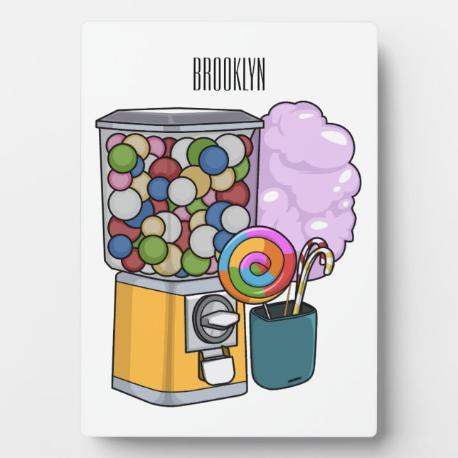 Candy Cartoon Illustration Fotoplatte (Vorderseite)