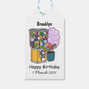 Candy Cartoon Illustration Geschenkanhänger
