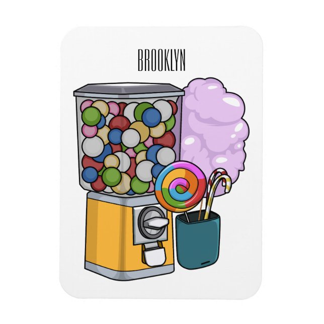Candy Cartoon Illustration Magnet (Vertikal)