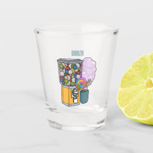 Candy Cartoon Illustration Schnapsglas