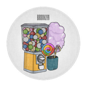 Candy Cartoon Illustration Schneidebrett