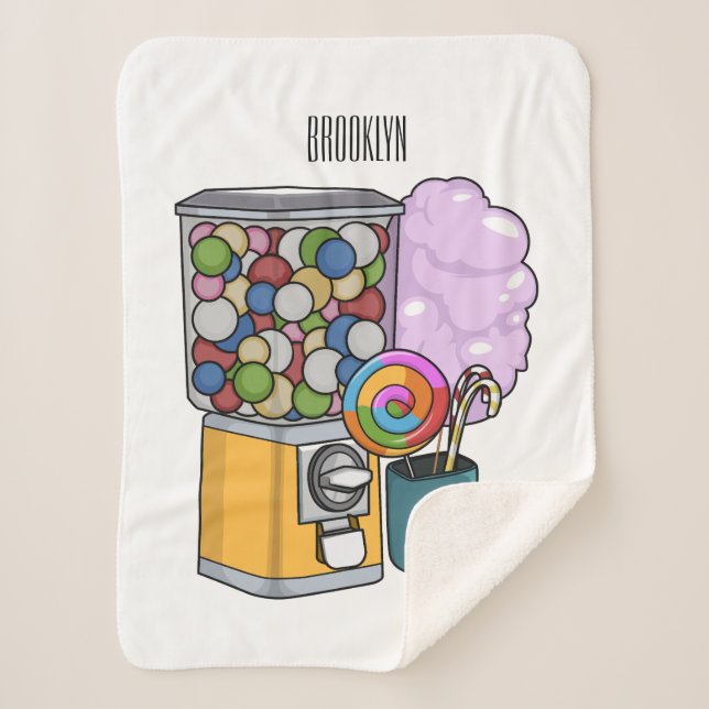 Candy Cartoon Illustration Sherpadecke (Vorderseite)