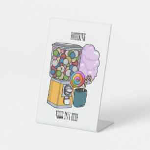 Candy Cartoon Illustration Sockelschild