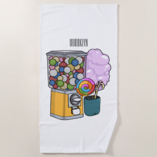 Candy Cartoon Illustration Strandtuch