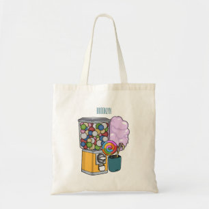 Candy Cartoon Illustration Tragetasche