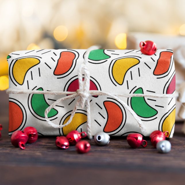 Candy Cartoon Pattern Geschenkpapier (Candy fruit pattern birthday packing gift wrap,gift wrapping paper,return gift wrap paper,paper gift)