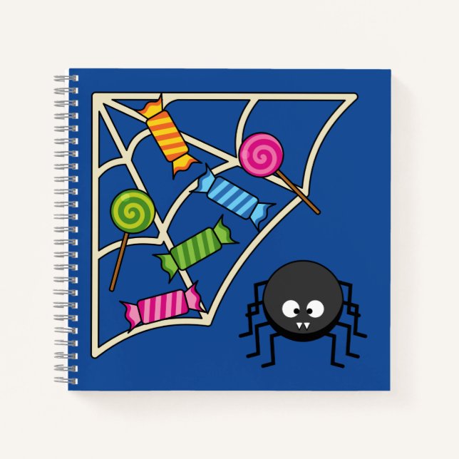 Candy Catcher Spider Notizbuch (Vorderseite)