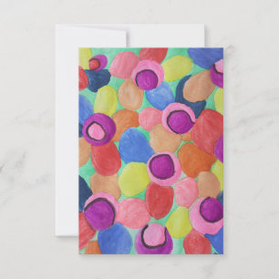 Candy Cfarbene Blume Flat Card Karte