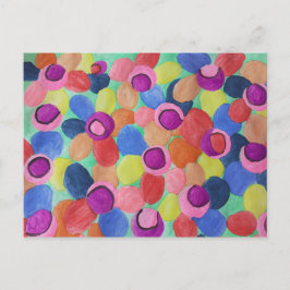 Candy Cfarbred Blume Postkarte