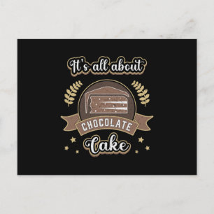 Candy Chocolate Cake Day Kakao Süße Geschenke Idee Postkarte