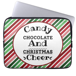 Candy Chocolate und Weihnachtsschmuck Laptopschutzhülle
