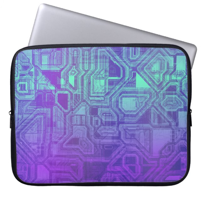 candy circuits - berry blue : electronics Bag Laptopschutzhülle (Vorderseite)