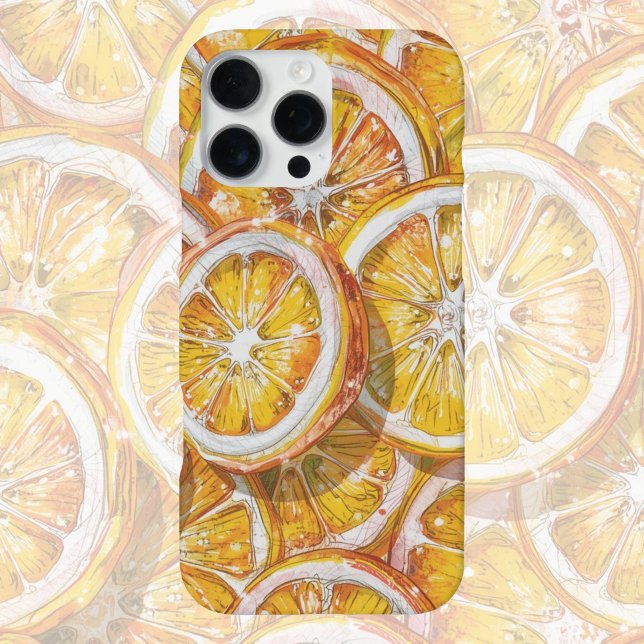 Candy Citrus Swirl  – Fun Retro Citrus Candy  iPhone 16 Pro Max Hülle (Von Creator hochgeladen)