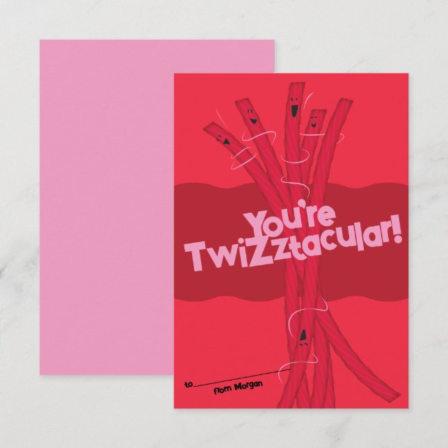Candy Classroom Valentine Karten (Vorne/Hinten)