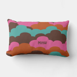 Candy Clouds kundenspezifische Monogramm-Kopfkisse Lendenkissen