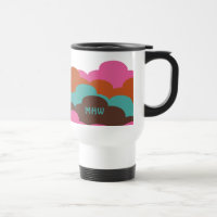 Candy Clouds kundenspezifische Monogramm-Tasse
