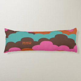 Candy Clouds kundenspezifisches Monogramm Kissen