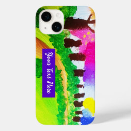 Candy Color Trees - iPhone Case