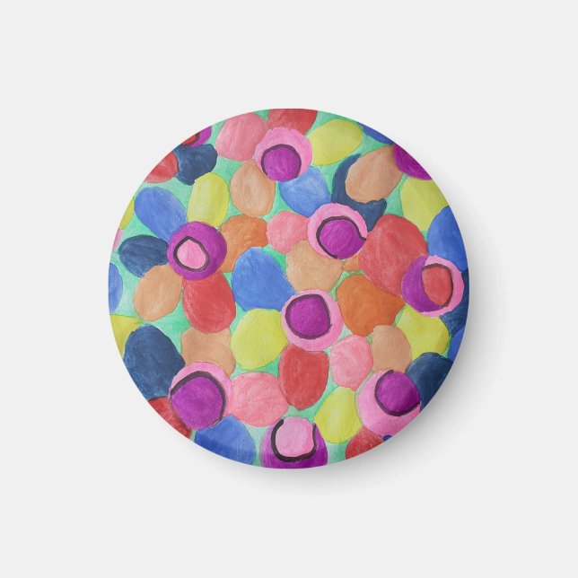 Candy Colored Blume Magnet (Vorne)