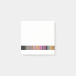 Candy Colored Motion Blur Strip Design Post-it Klebezettel