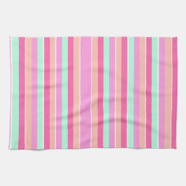 Candy Colors Stripes Geschirrtuch