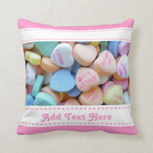 Candy Conversation Hearts Kissen
