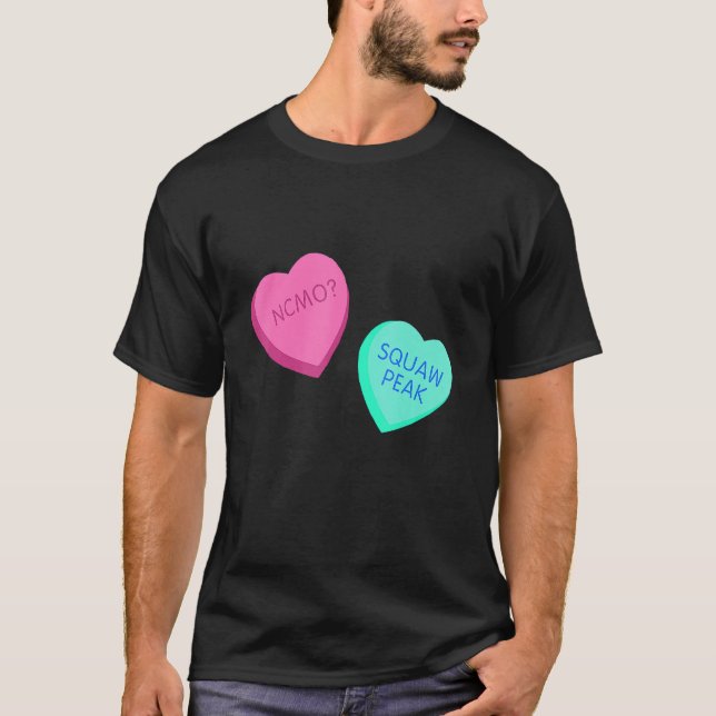 Candy Conversation Hearts Provo Utah Valentines D T-Shirt (Vorderseite)