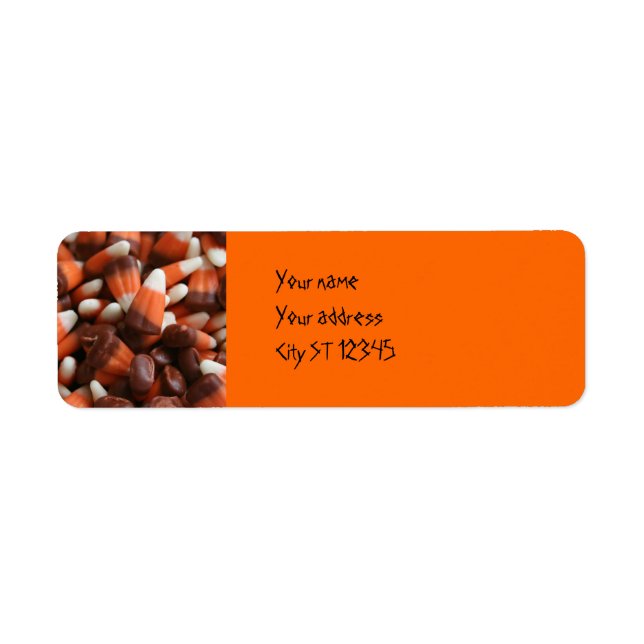 Candy Corn Address Label (Vorne)
