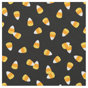 Candy Corn auf schwarz Stoff