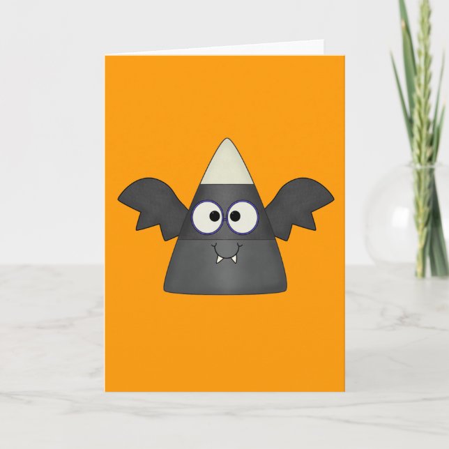 Candy Corn Bat Karte (Vorderseite)