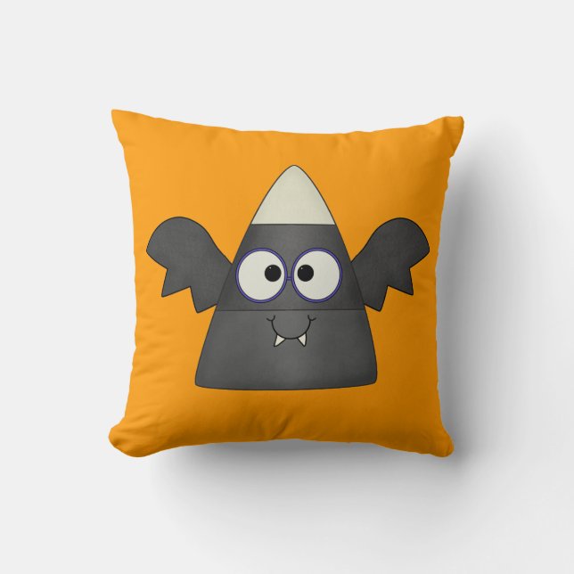 Candy Corn Bat Kissen (Vorderseite)