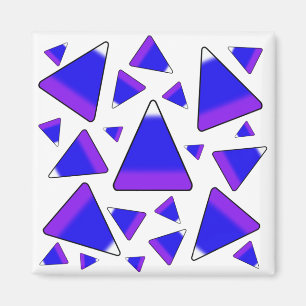 Candy Corn Blue & Lila Magnet