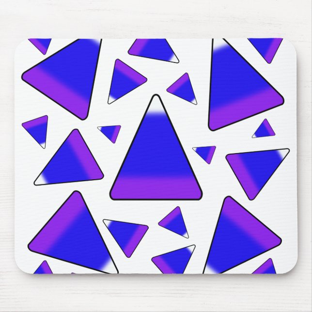 Candy Corn Blue & Lila Mousepad (Vorne)