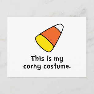 Candy Corn Corny Costume Postkarte