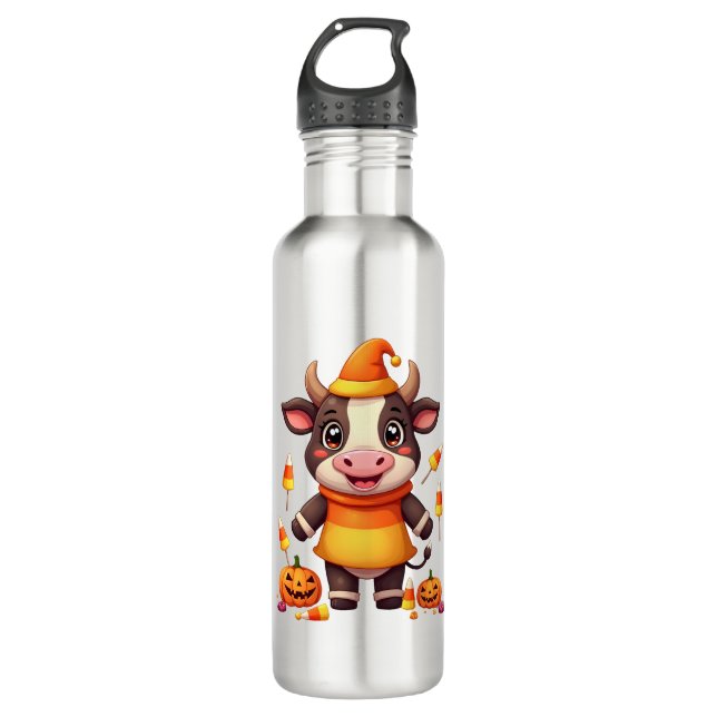 Candy Corn Cow Edelstahlflasche (Vorderseite)