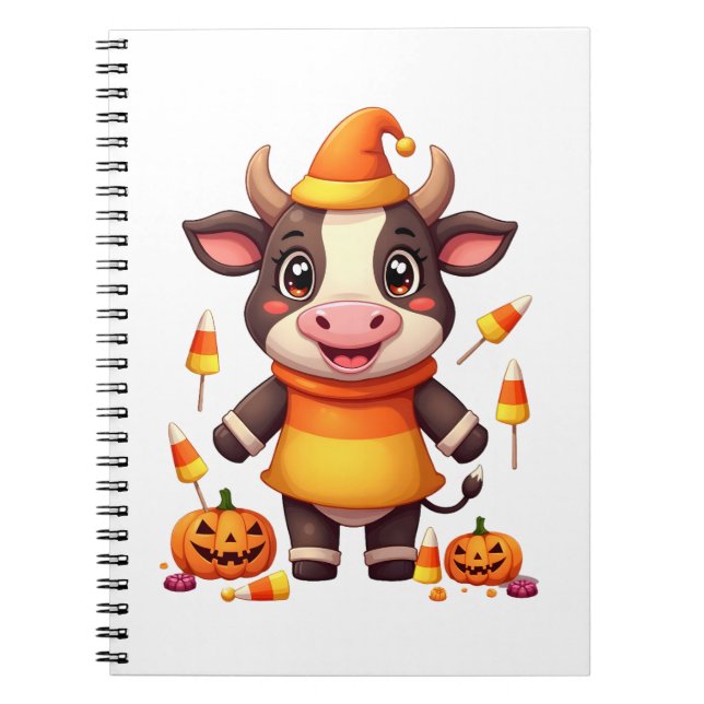 Candy Corn Cow Notizblock (Vorderseite)