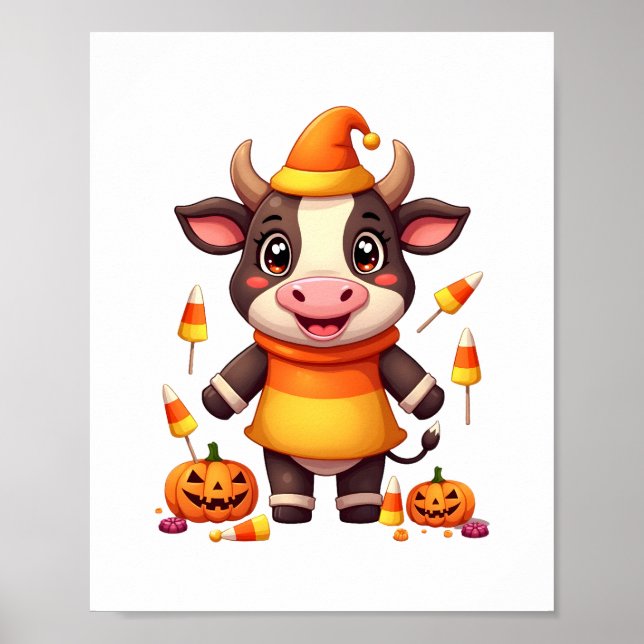 Candy Corn Cow Poster (Vorne)