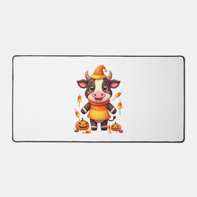 Candy Corn Cow Schreibtischunterlage (Vorderseite)