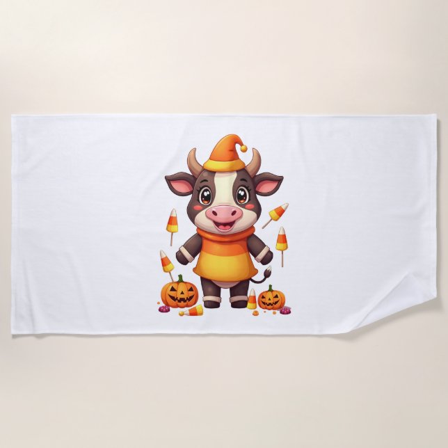 Candy Corn Cow Strandtuch (Vorderseite)