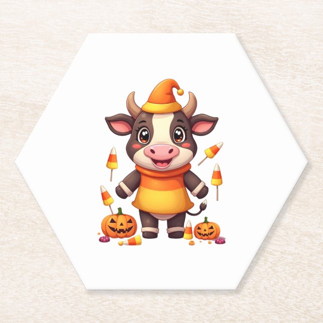 Candy Corn Cow Untersetzer (Vorderseite)