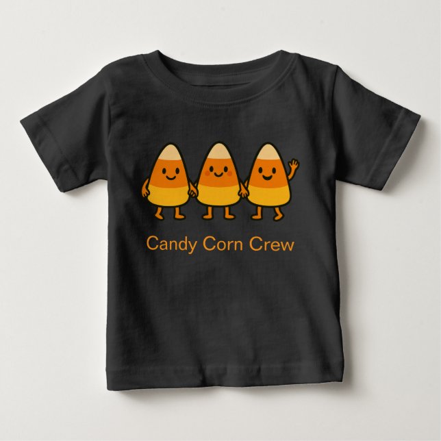 Candy Corn Crew – Sweet Halloween Kids T-Shirt (Vorderseite)