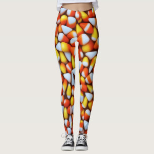 Candy Corn Design Leggings
