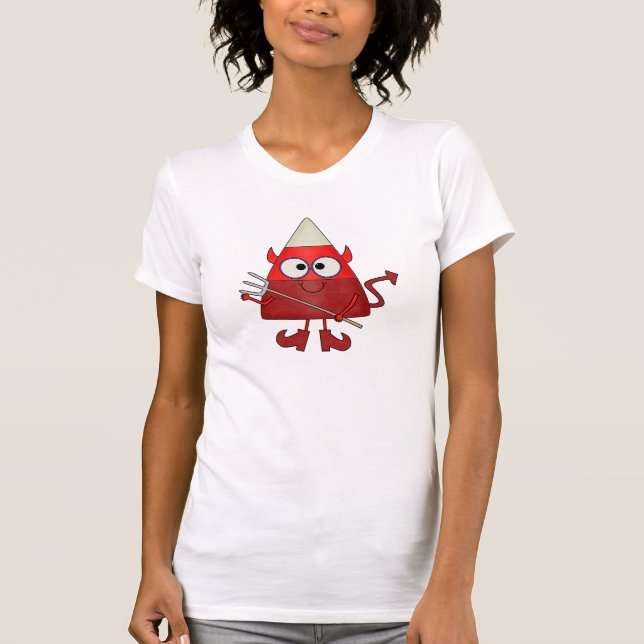 Candy Corn Devil Halloween T-Shirt (Vorderseite)