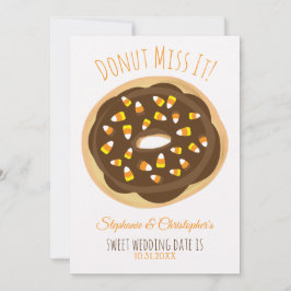 Candy Corn Donut Halloween Hochzeit Save The Date